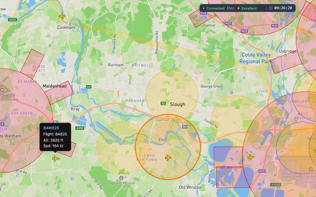 Live aircraft status preview