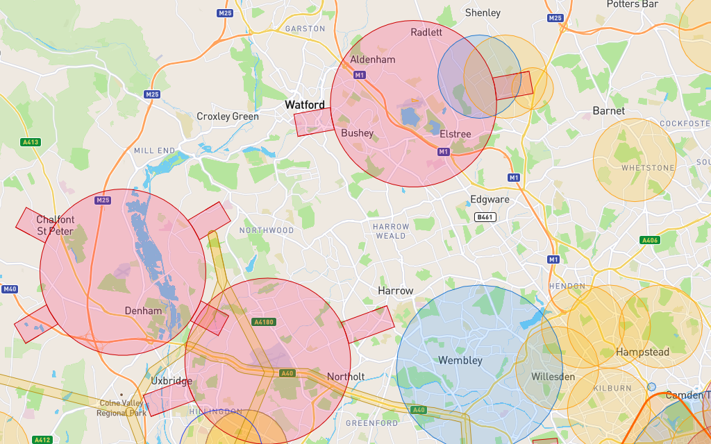 Airspace restrictions preview